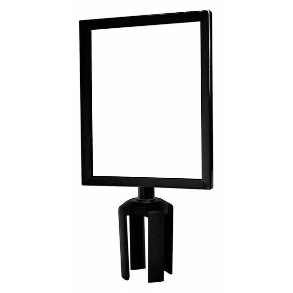 Sign Frame, 11 x 8-1/2 In, Black, Tensabarrier, Mfr#: FRAME-HDSC-33-8511HD-V