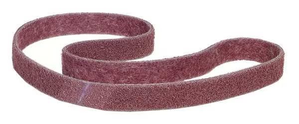 Sanding Belt, 1/2 in W, 24 in L, Non-Woven, Aluminum Oxide, 150 Grit, Fine, Merit Surface Prep, Merit, Mfr#: 66623333498