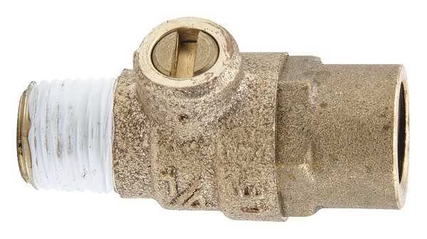 Test Cock, 1/4 in. MNPT, Lead Free, Watts, Mfr#: 1/4 LFTC