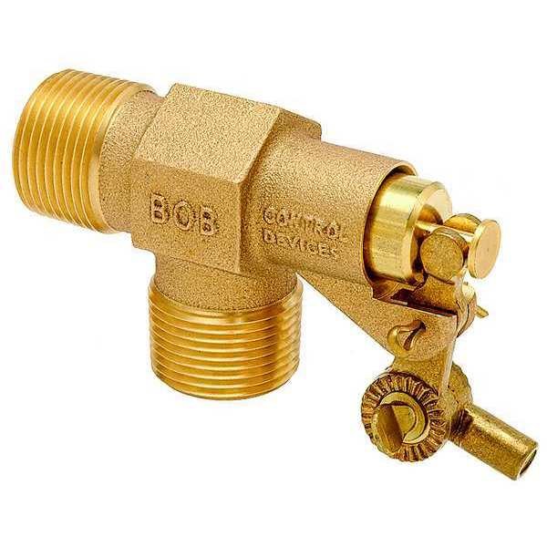 Float Valve, 3/4in., LF Brass, Pipe Mount, Bob, Mfr#: R400-3/4-LF