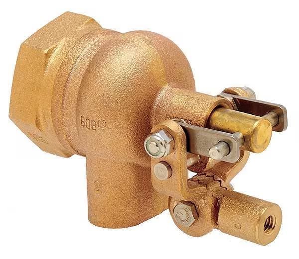 Float Valve, 1-1/2in., LF Brass, Pipe Mount, Bob, Mfr#: R605T-1-1/2-LF