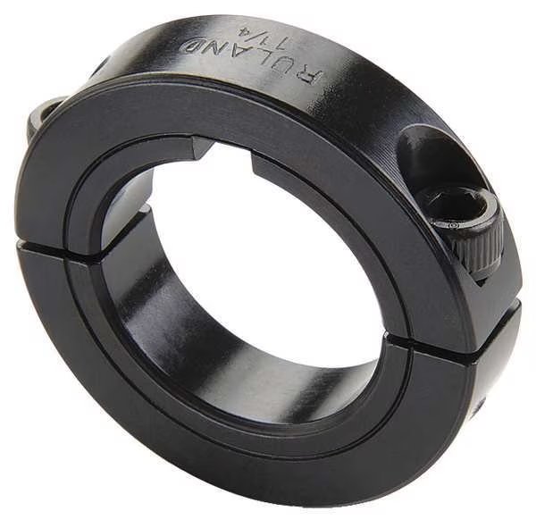 Shaft Collar, Clamp, 2Pc, 1-1/2 In, Steel, Ruland, Mfr#: SPK-24-F