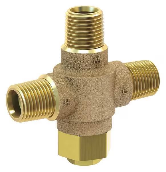Tempering Valve, 1/2in. NPT, Brass, 125 psi, Acorn Controls, Mfr#: ST70-12