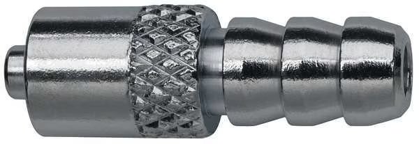 Luer Lock Barb Adapter, Plated Brass Silver, EnjoyTool Select, Mfr#: G505