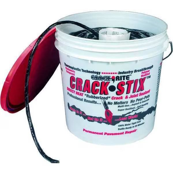 8 lb., 1/4 in. D, 250 ft. Black Joint and Crack Filler, Crack Stix, Mfr#: 2060