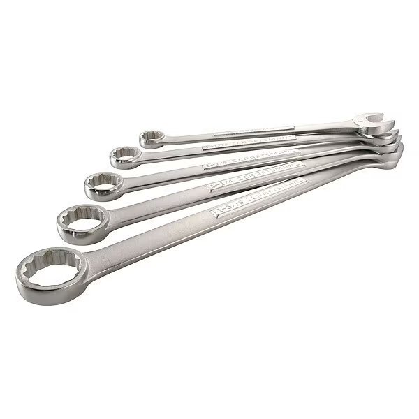 Combination Wrench Set, 12 Points, Chrome, Craftsman, Mfr#: CMMT12054