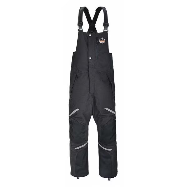 Thermal Bib Overalls, Black, Large, N-Ferno, Mfr#: 6471