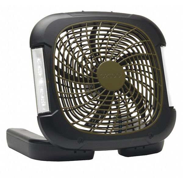 10" Compact Fan, 2 Speeds, Gray, Treva/O2Cool, Mfr#: FD10018L
