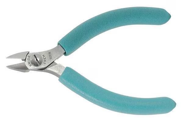 4 1/2 in 500 Diagonal Cutting Plier Flush Cut Narrow Nose Uninsulated, Erem, Mfr#: 522N
