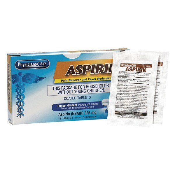 Aspirin, Tablet, 6 x 2,325mg, Physicianscare, Mfr#: 20-112