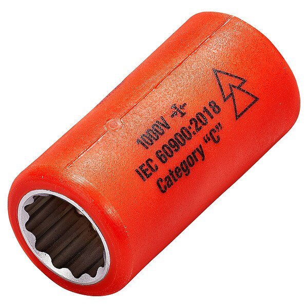 3/8 in Drive Insulated Socket 9/16 in, Itl, Mfr#: 01726