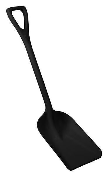 Not Applicable Hygienic Square Point Shovel, Polypropylene Blade, 23 1/2 in L Black, Remco, Mfr#: 69819