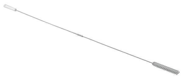 Tube and Valve Brush, Medium, 5 1/4 in L Handle, 6 1/4 in L Brush, White, Polypropylene, Vikan, Mfr#: 53865