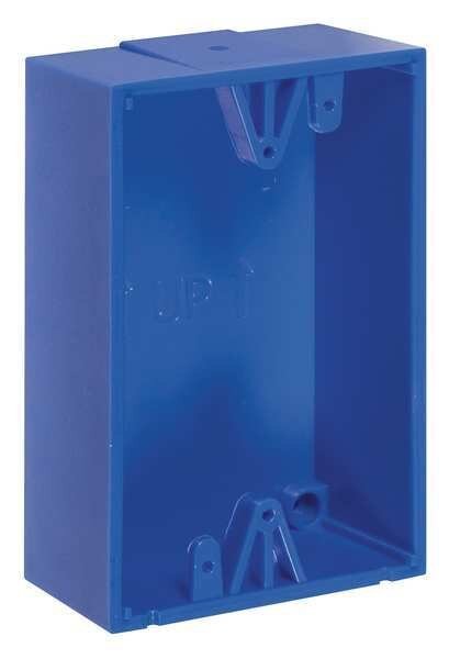 Back Box, Polycarbonate, Blue, Safety Technology International, Mfr#: KIT-71100A-B