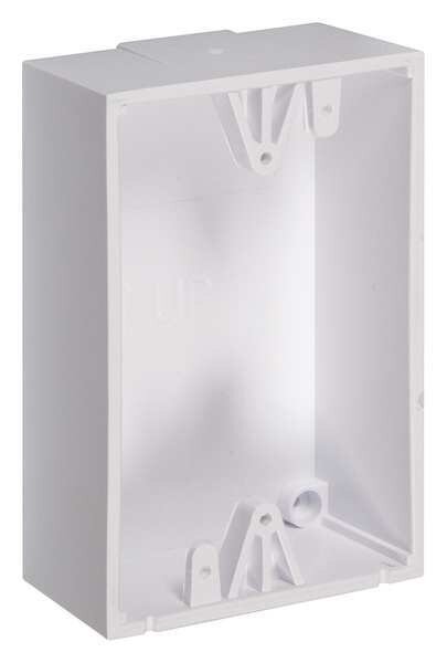 Back Box, Polycarbonate, White, Safety Technology International, Mfr#: KIT-71100A-W