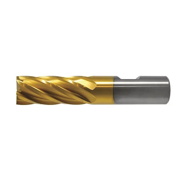 4-Flute Cobalt 8% Square Single End Multi-Flute CenterCut CTD HGC-4C-TN TiN 7/16x3/8x1x2-11/16, Cleveland, Mfr#: C32593