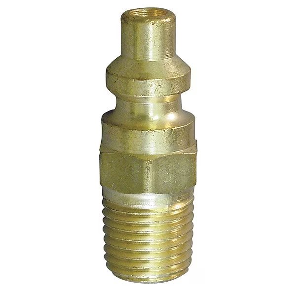 Coupler Plug, UNF, 1/4, Brass, Hansen, Mfr#: 04R