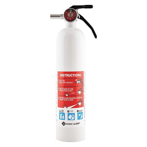 Fire Extinguisher, 1A:10B:C, Dry Chemical, 2.5 lb, First Alert, Mfr#: MARINE1