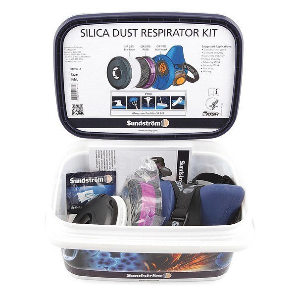 Half Mask Respirator Kit, S/M, Sundstrom Safety, Mfr#: H10-0015