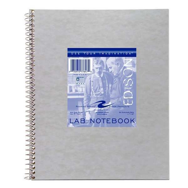 Lab Notebooks, 11"x9", 50 sets Yellow/White, Roaring Spring, Mfr#: 77647