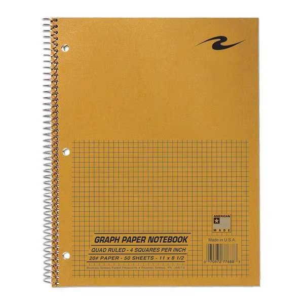 Lab Notebook, 8-1/2 in. x 11 in., Brown, Roaring Spring, Mfr#: 77688