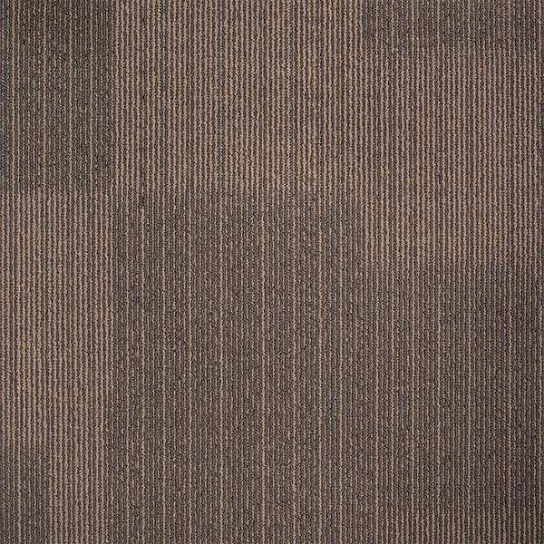 Carpet Tile, 19-11/16in. L, Brown, PK20, EnjoyTool Select, Mfr#: 31HL75