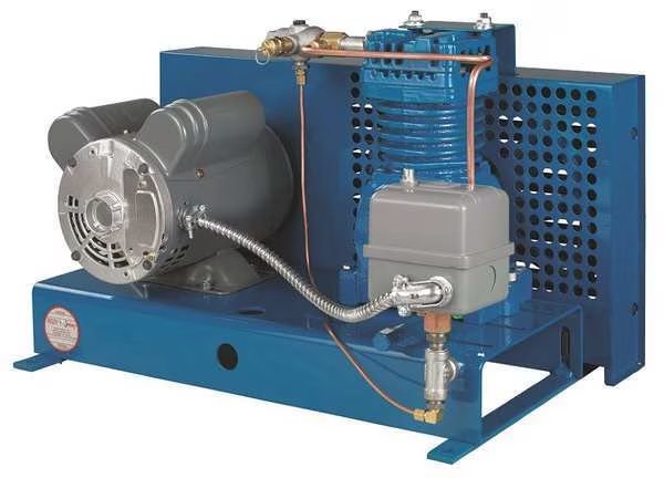 Fire Sprinkler Air Compressor, 1 HP, Jenny, Mfr#: K1S-BS-115/1-ACGK
