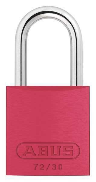 Lockout Padlock, KD, Red, 2-17/32"H, Abus, Mfr#: 72/30 KD