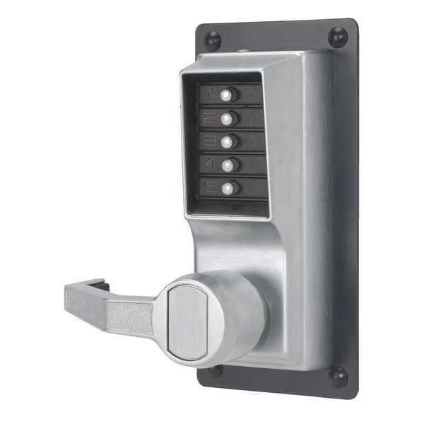 Push Button Exit Trim, Satin Chrome, Left, Simplex, Mfr#: LLP101026D41