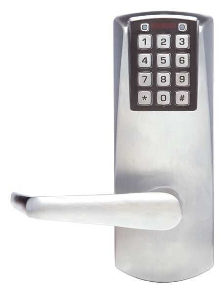Electronic Lock, Satin Chrome, 12 Button, E-Plex, Mfr#: E2066LL62641