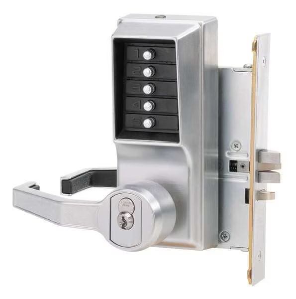Push Button Lock, Entry, Key Override, Simplex, Mfr#: L8146B26D41