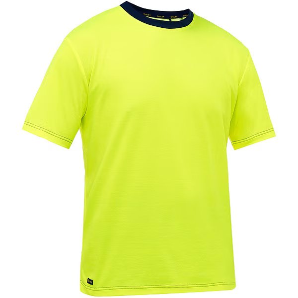 High-Visibility Shirt, Cotton, Polyester, Yellow, L