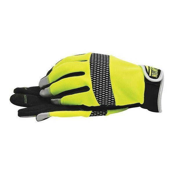Gloves, Synthetc Leather Palm, Hi Vsblty, L, Blackcanyon Outfitters, Mfr#: BHG623L