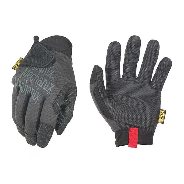 Mechanics Gloves, L, Black, Synthetic Leather, Polyester, Spandex, Mechanix Wear, Mfr#: MSG-05-010