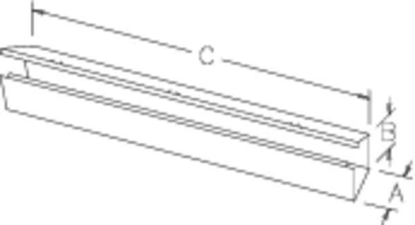 Lay-In Wireway, 4 ft., 6inWx6inH, Steel, Nvent Hoffman, Mfr#: F66G48