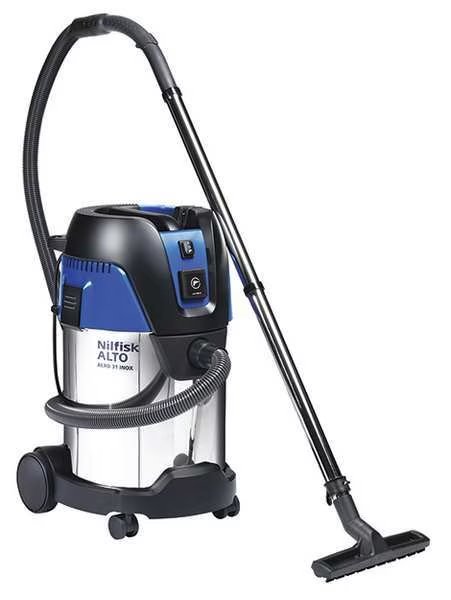 Industrial Shop Vacuum, 1-1/4" Hose Dia., HEPA 3600 l/min, Nilfisk, Mfr#: 107419098
