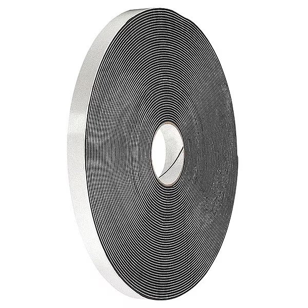 VF16B Double Coated Vinyl Foam Tape 1" x 5yd, Black, Tapecase, Mfr#: VF16B
