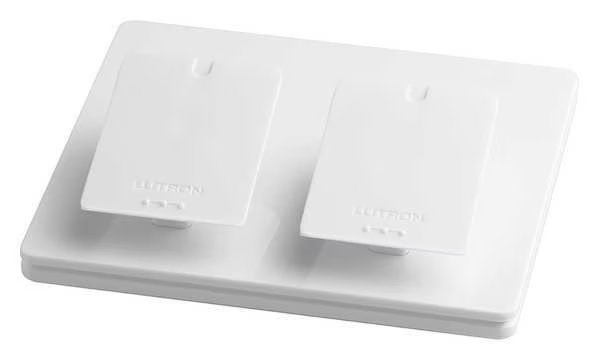 Pedestal, White, Double, Lutron, Mfr#: L-PED2-WH