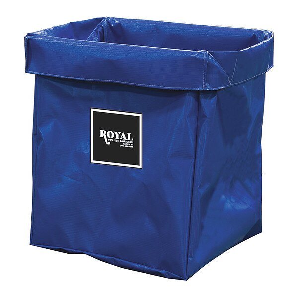 X-Frame Bag, 8 Bushel, Blue Vinyl, Royal Basket Trucks, Mfr#: G08-BBX-XBN