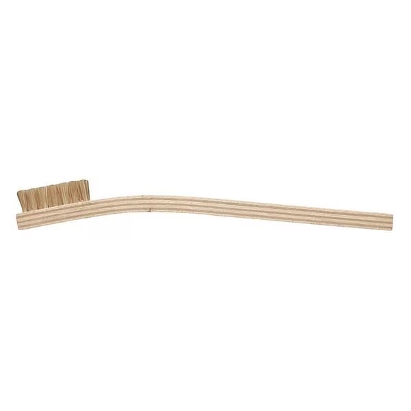 1/4 in W Utility Brush, Medium, 7 3/4 in L Handle, 1 3/8 in L Brush, Brown, Wood, Techspray, Mfr#: 2020-1