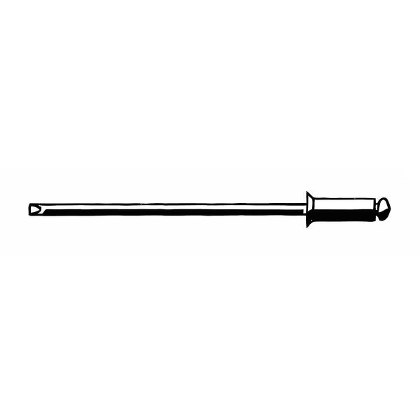 Blind Rivet, Countersunk Head, 5/32 in Dia., 27/64 in L, Stainless Steel Body, 500 PK, EnjoyTool Select, Mfr#: U34184.015.0054