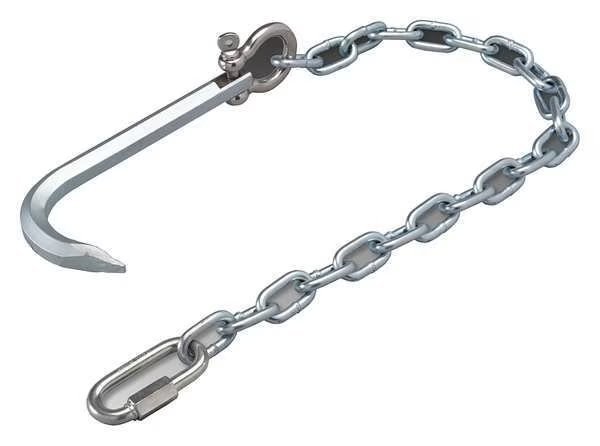 Manhole Cover Hook, Steel, Slvr, Allegro Industries, Mfr#: 9401-32