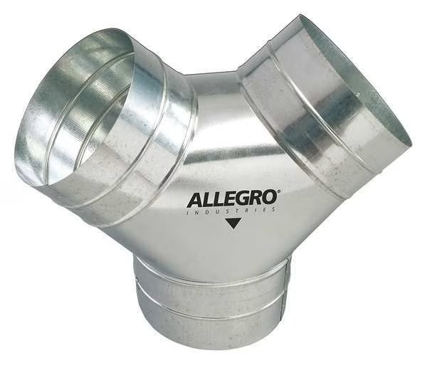 Duct to Duct Connector, 8 in. W, Slvr, Allegro Industries, Mfr#: 9500-Y