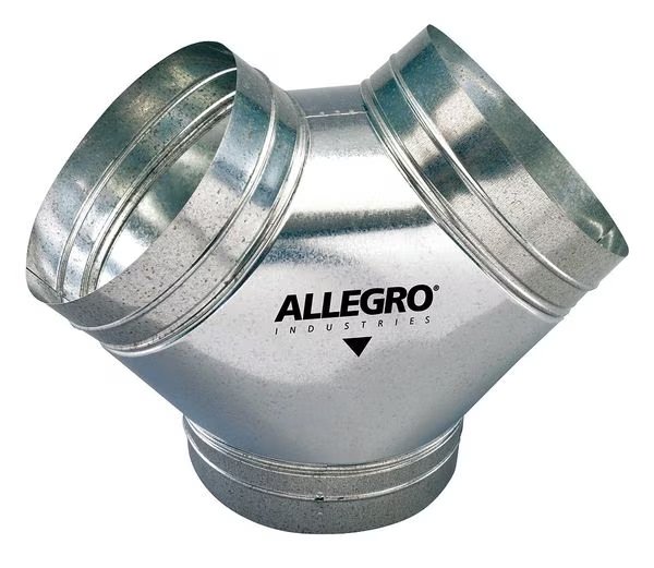 Duct to Duct Connector, 12 in. W, Slvr, Allegro Industries, Mfr#: 9550-Y