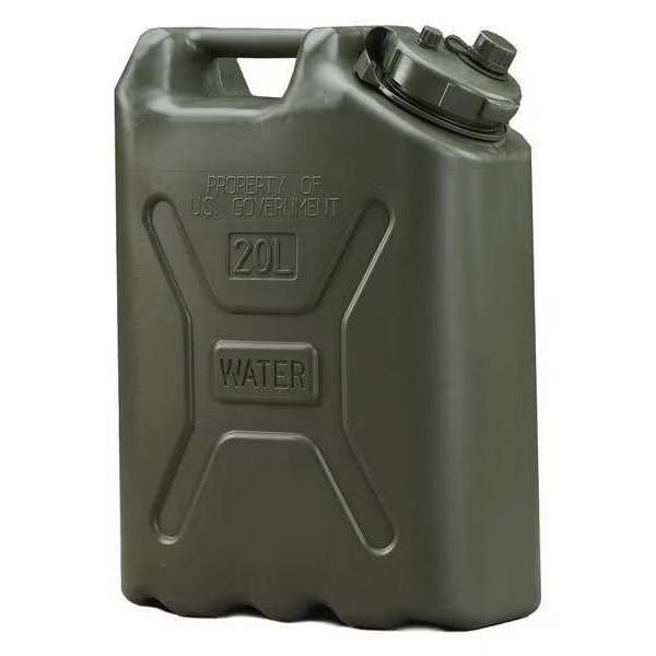 Water Container, 5 gal Capacity, 18 51/64 in H, 13 45/64 in L, 6 51/64 in W, Green, Scepter, Mfr#: 06664