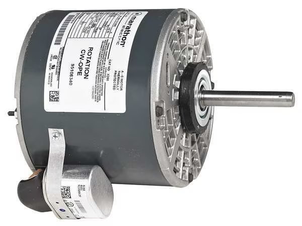 Motor, 1/3 HP, 1075 rpm rpm, 48,208-230V, U.S. Motors, Mfr#: 6986