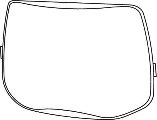 Outside Protec Plate, 4x6In, Clr, PK10, 3M Speedglas, Mfr#: 06-0200-53