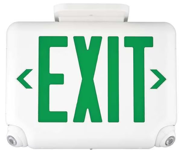 ExtSgn EmLt, Thmp, Lth Irn Phosh, LED, 2.42W, Dual-Lite, Mfr#: EVCUGWDI