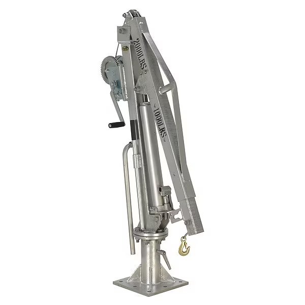 Jib Crane, Base Mounted, 2,000 lb Capacity, Height Under Span: 8 ft, Vestil, Mfr#: WTJ-4-G