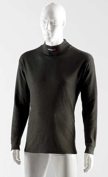FR Base Layer Shirt, Unisex, 2XL, Black, Chicago Protective Apparel, Mfr#: CX-54